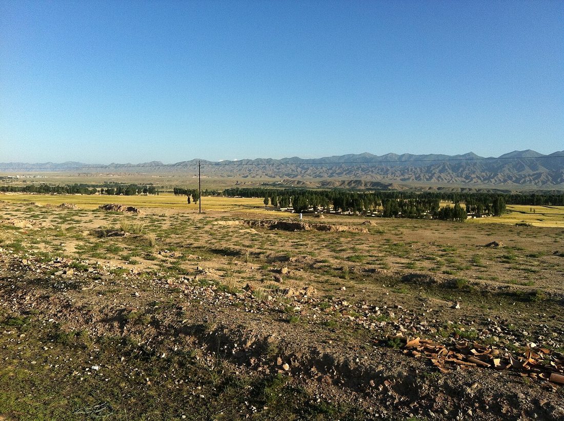 Jinchang and the Longshou Mountain range in the Hexi Corridor, Gansu